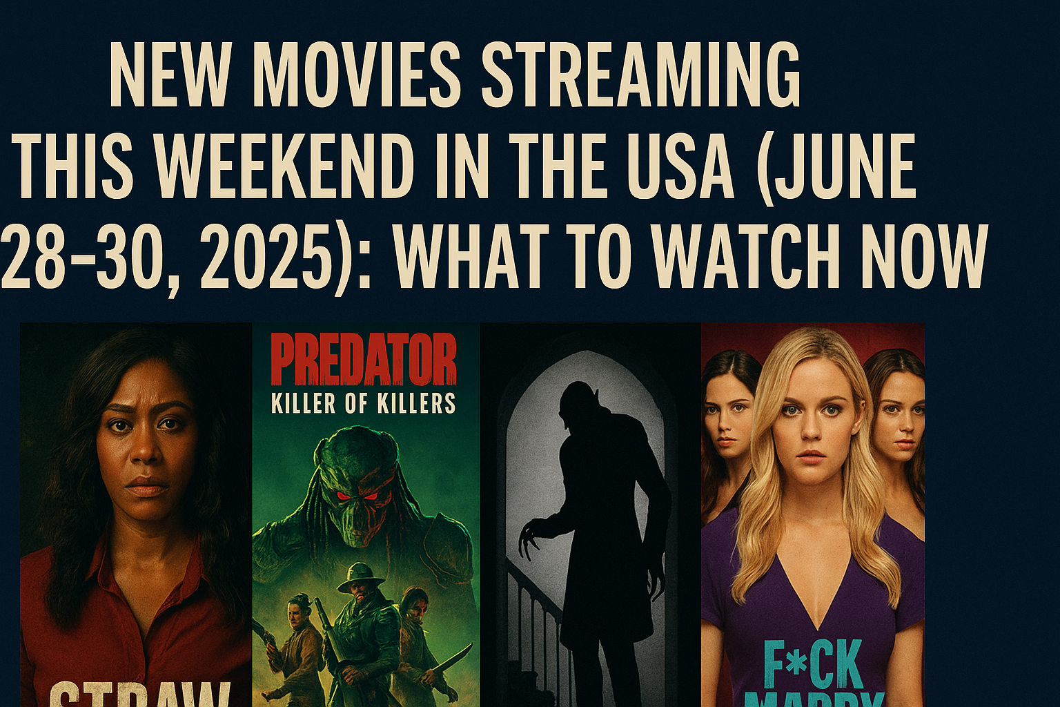 The Best New Movies Streaming Now: June 28–30 Weekend Guide Movies Streaming Now